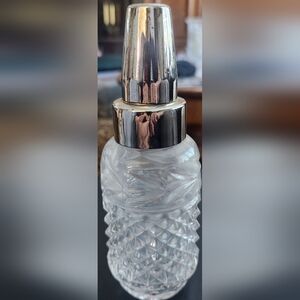 Vintage Godinger Lead Crystal Keepsake Baby Bottle & Cap